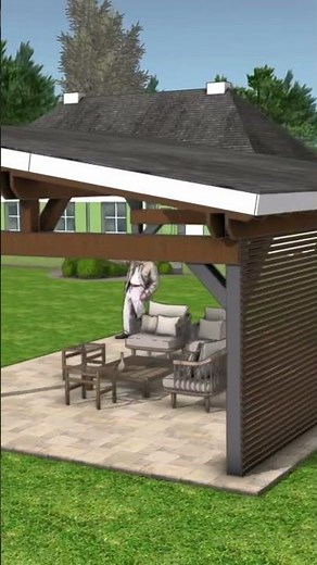 DIY 16x20 lean to pavilion plans #pavilion #gazebo #pergola