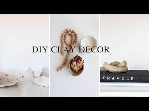 DIY CLAY ROOM DECOR IDEAS | Minimal + Aesthetic
