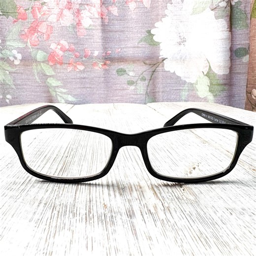 Rectangular Black Reading Glasses (50[]19-140) - Etsy