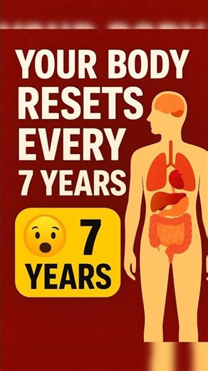 Your Body Completely Changes Every 7 Years 😱 #facts #shorts