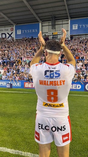 Volume 🆙 The Saints faithful in full voice ♥️ #COYS | #HistoryInTheMaking | St.Helens RLFC