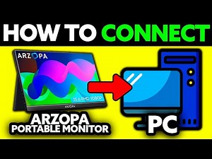 How To Connect Arzopa Portable Monitor to PC (2025) - Step by Step