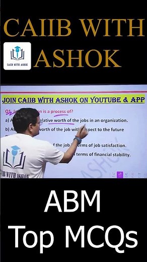 CAIIB Dec 2025 | ABM Chapter 13 Top MCQs | CAIIB WITH ASHOK #ashoksir #caiibdec2025