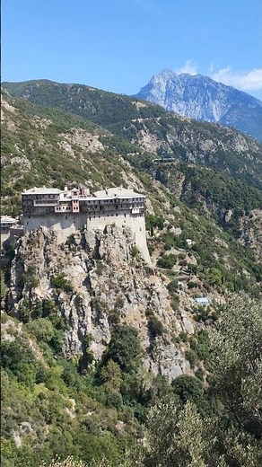 Mount Athos | Simonos Petras Monastery ⛰️ The Hanging Wonder of Mount Athos