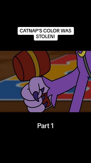 Catnap Loses His Colorful Coat! - Gametoons Animation