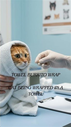 Cat Restraining Techniques at Vet Visit #veterinarian #pets #vet #vetvisit #cat #cats #catlovers