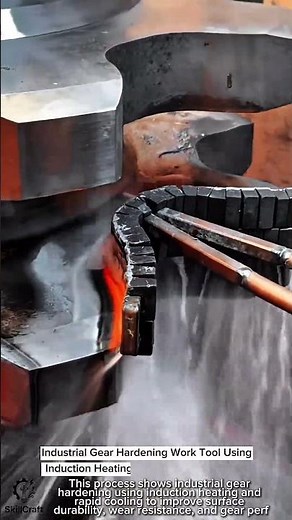 Industrial Gear Hardening Work Tool Using Induction Heating #worktool