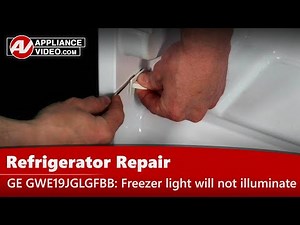 GE Refrigerator Repair - Light Will Not Illuminate - Freezer Light Switch