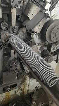 The process of making the tension spring of the garage gate #manufacture #processing #factory