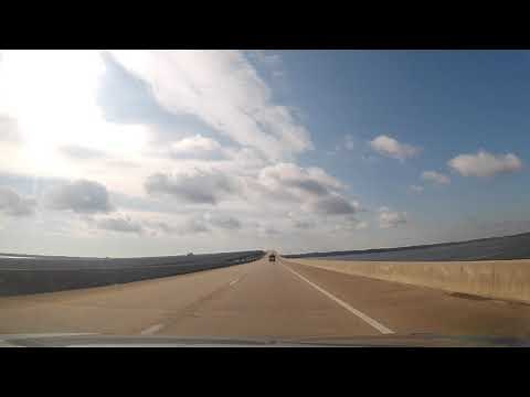 Driving across The U.S. Highway 331 bridge - Santa Rosa Beach, Florida