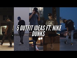 5 DIFFERENT WAYS YOU CAN STYLE THE NIKE DUNK|| OUTFIT IDEAS