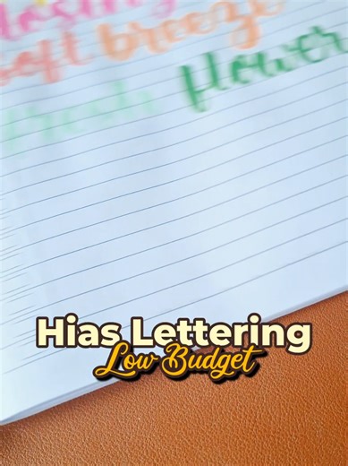 hias lettering low budget