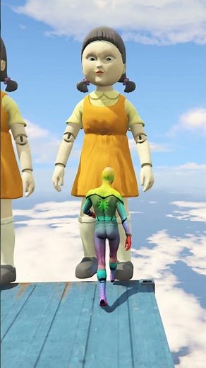 GTA 5 Epic Water Ragdolls Spiderman Jump/Fails Ep #shorts