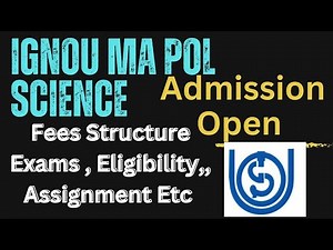 IGNOU MA Political Science Admission open 2023 | Course Details | IGNOU info