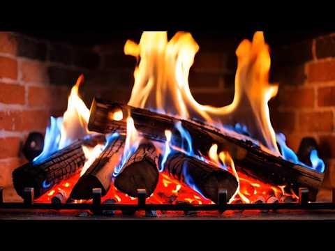 ❄️ Relax by a Mesmerizing Color-Changing Fireplace Fire Over Crackling Logs wit Calming Sounds
