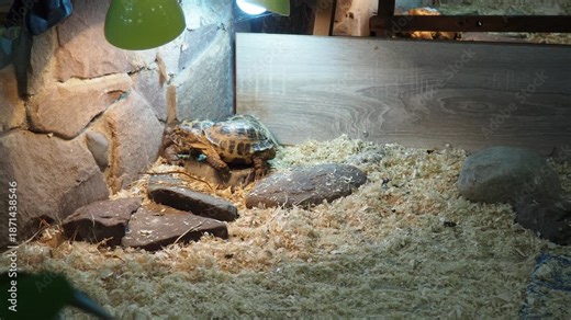 Russian Agrionemys steppe tortoise Testudo horsfieldii, Afghan or endemic Central Asian four-clawed tortoise, four-toed or Horsfield tortoise, is threatened species of tortoise in family Testudinidae