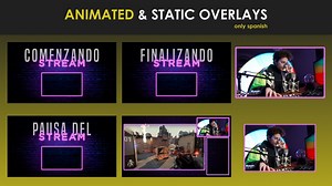 Animated & Static Overlays NEON for Streams - Etsy
