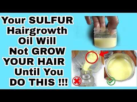 HOW TO properly dissolve MSM/SULPHUR POWDER in oils to TRIPLE HAIR GROWTH FAST | DIY growth hack