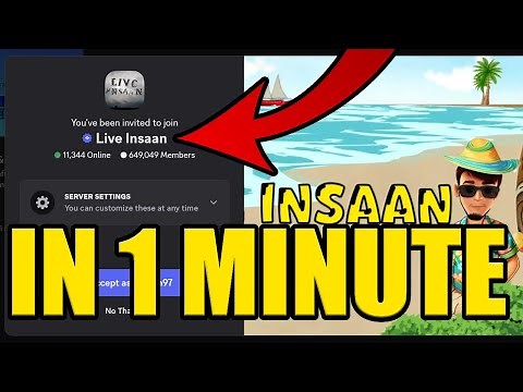 HOW to JOIN LIVE INSAAN DISCORD SERVER ✅PC & MOBILE✅