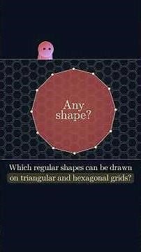 Which Regular Shapes can you draw on Hexagonal and Trianglular Grids? #geometricshapes #mathematics