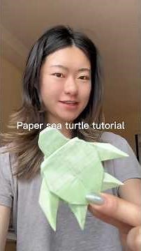 Paper sea turtle tutorial