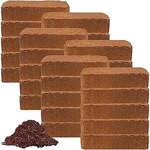 Coco Coir 650gm Bricks (30-Pack) - Organic Coco Coir for Plants & Gardening - OMRI-Listed Cocopeat for Garden Soil, Seed Starter Soil, & Mulch - Coconut Coir Bricks - Coconut Fiber Potting Mix