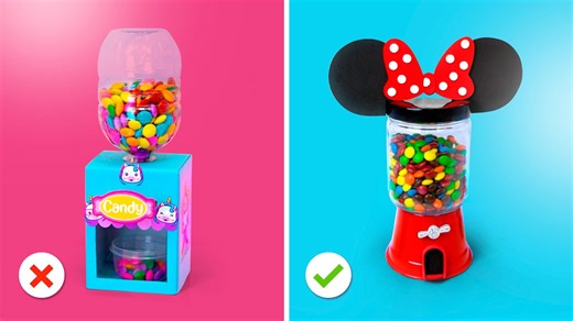 FANTASTICAS IDEIAS COM MMS 🔴🟢🟡 DIY Candy Machine de Papelão - Pipoca de MMs? Squishy de MMs?