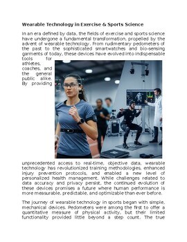 Wearable Technology in Exercise & Sports Science Worksheet Classwork Homework