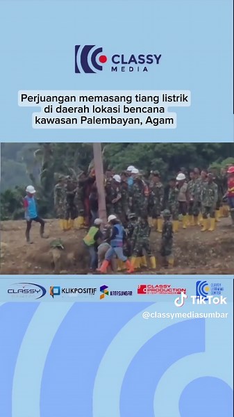 Beginilah perjuangan personel Kodam XX/TIB, yang berjibaku di lokasi bencana Palembayan, Kabupaten Agam Sumatera Barat, dalam membantu PLN memperbaiki listrik Kapendam XX/TIB Letkol Kav Taufiq mengatakan pasukan yang turun di Palembayan sebanyak 362 personel Yonif TP 897, 50 personel Kodim 0304 Agam, dan 10 personel durlap Bekangdam XX TIB. Sementara GM PLN Unit Induk Distribusi (UID) Sumbar, Ajrun Karim mengucapkan terimakasih kepada Jajaran TNI AD Kodam XX Tuanku Imam Bonjol dari Pasukan BKO Y