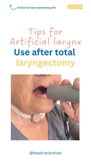 How to Speak Clearly Using an Artificial Larynx After Laryngectomy
