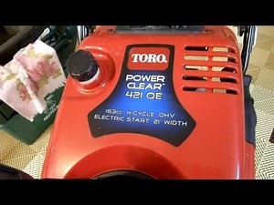 Add new life to Toro snowblower