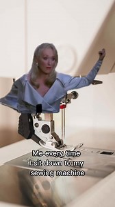 Every time I sit down to my sewing machine! ✨🙌 Share this with someone who can relate ↗️, or tag them in the comments ⬇️ This week has been a bit much. Nothing monumental, just the cumulation of too many things (my 'NO' was broken this week, apparently) Being able to sit down and block it all out, while creating something unique is what got me through. The calm I get when I sit down to sew, resets my brain, and gets me ready to go back to "reality" and face the day. 💆 Have you sat down and res