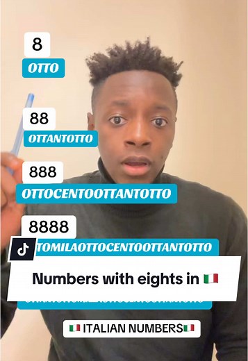 Learn Italian Numbers: The Family of Eights Explained