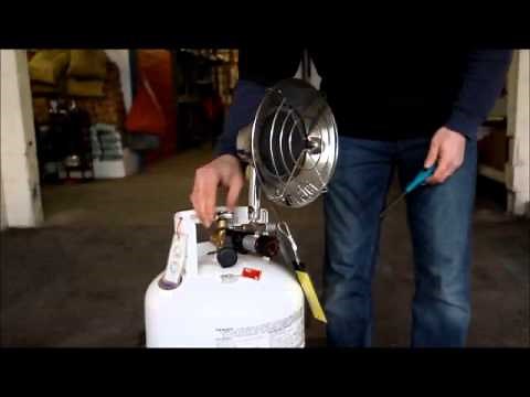 14,000 BTU Tank-Top Propane Radiant Heater How-To Video by PARALLEL RENTALS INC.