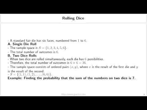 Probability in Discrete Sample Spaces (Coins, Dice, and Cards)