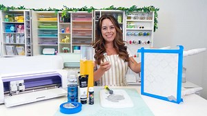 Upcycle an old wood stool with stencils – Cricut