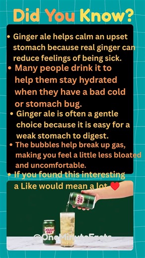 Why Do Doctors Recommend Ginger Ale? #facts