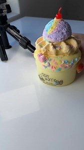 2.2K views · 56 reactions | On a scale of 1-10, how badly do you want to eat this slime? 襤 Our DIY clay kits have been super popular lately! You get a handcrafted clay waffle and ice cream that you can decorate and squish into your slime 凉劉 this type of slime also makes HUGE bubbles 﫧 | Mush | Facebook