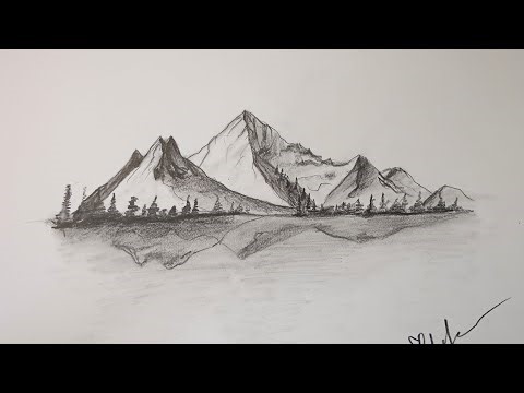 Easy beginners friendly mountain scenery on the riverside | Tutorial | Mountains | Scenery | Rafael