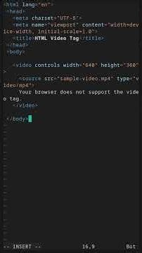 How to Embed Videos in Web Pages #coding #programming #html #webdesign #html5