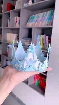 How to make DIY paper crown 👑#origami #diy #shorts #papercraft #home decor