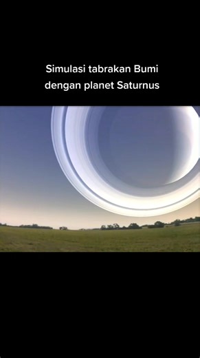 Simulasi Tabrakan Bumi dengan Planet Saturnus