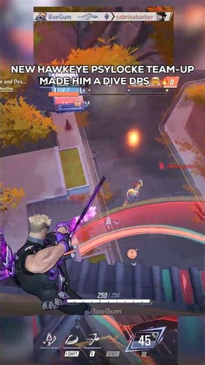HAWKEYE BECOMES A DIVE DPS WITH NEW PSYLOCKE TEAM-UP 🤯🔥#marvelrivals #marvelrivalsgameplay #marvel