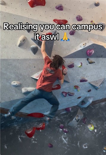 Campus climb flash: v5 attempt and campus dyno