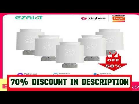 #EZAIOT Tuya ZigBee Smart TRV Thermostatic Valve Thermostat Radiator Actuator Temperature Controlle