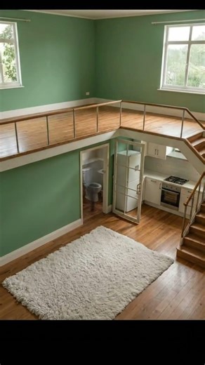 Cozy loft apartment transformation #viral #homedesign #DIY