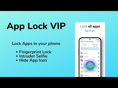 How to Lock apps in phone | App Lock VIP