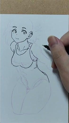 如何畫簡單的動漫人物/How to draw simple anime characters/(跟我一起畫)803#drawing #art #anime #illustration #draw
