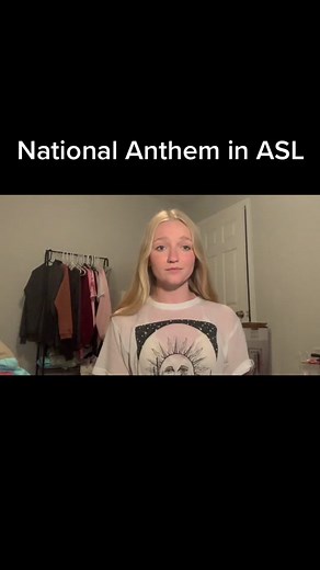 National anthem in American Sign Language. This is a deaf instructors interpretation: i am not a teacher! #signlanguage #americansignlanguage #nationalanthem #starspangledbanner #unitedstatesnationalanthem #aslcover