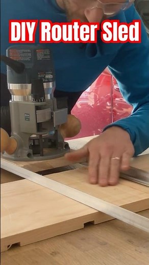 Cheap & Easy DIY Router Sled in Under 1 Minute
